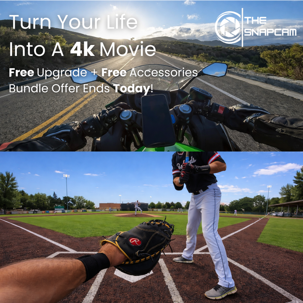 TheSnapCam Pro S5 - 5k Wide Angle 60FPS POV Action Camera Hands Free With Stabilization