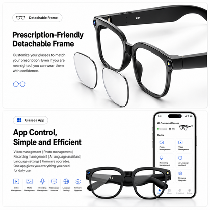 TheSnapCam AI Camera Glasses