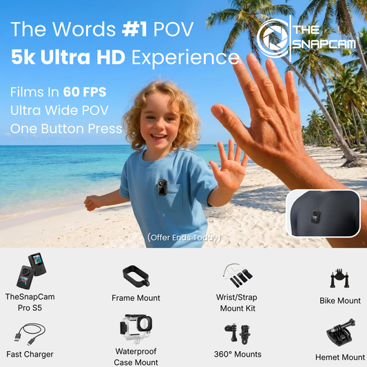 TheSnapCam Pro S5 - The 5k Wide Angle 60FPS Action Camera