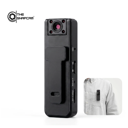 TheSnapCam Lite - Hidden Clip On Rotating Wearable Action Camera