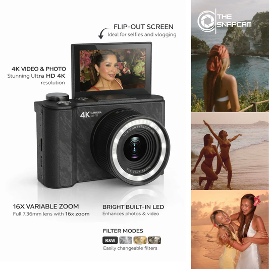 TheSnapCam Retro X5 - 4k Ultra HD Digital Camera