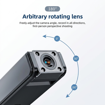 TheSnapCam Lite - Hidden Clip On Rotating Wearable Action Camera