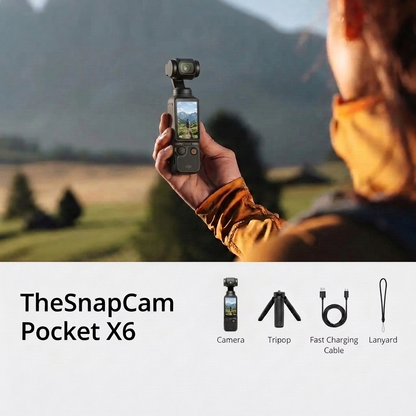 TheSnapCam Pocket X6 - The Easiest To Use Handheld Vlogging Camera