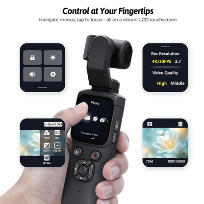TheSnapCam Pocket X10 - The Premium 4k Handheld Camera