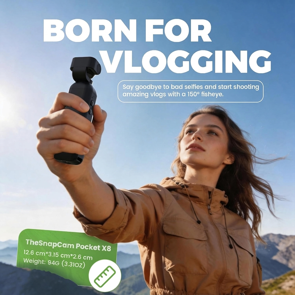 TheSnapCam Pocket X8 - The Ultimate Handheld Camera