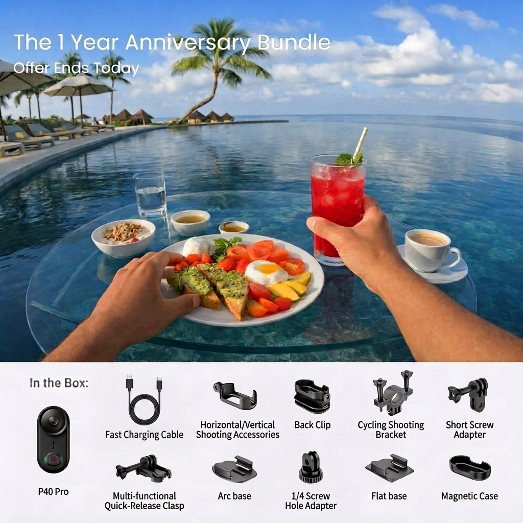 TheSnapCam P40 Pro - The Wearable 4k POV Camera