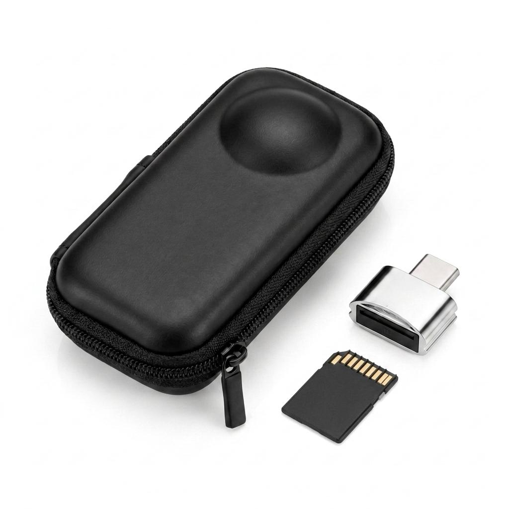 Memory Card, Card Reader & Carry Case Bundle