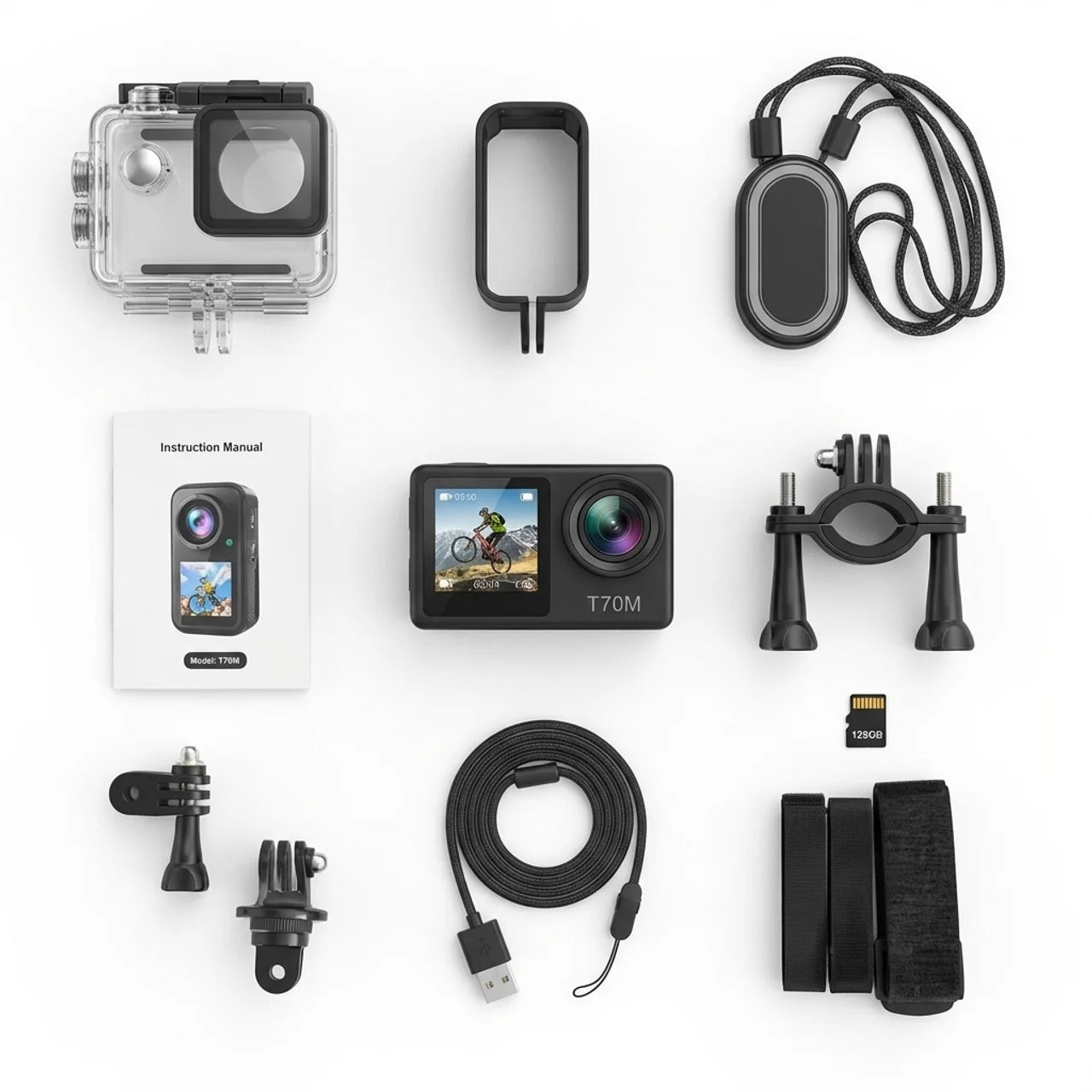 TheSnapCam Pro S5 - 5k Wide Angle 60FPS POV Action Camera Hands Free With Stabilization